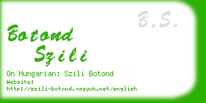 botond szili business card